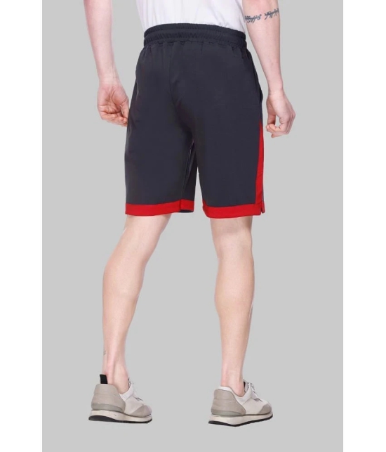 LEEBONEE Dark Grey Polyester Blend Mens Shorts ( Pack of 1 ) - None