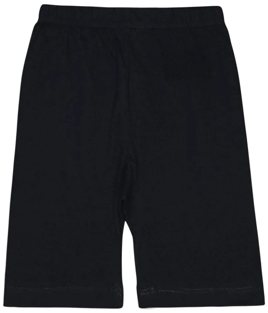 Bodycare - Navy Blue Cotton Girls Shorts ( Pack of 3 ) - None