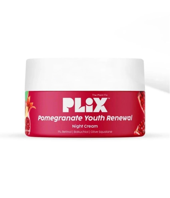 Plix Pomegranate 1.20% Retinol & 1% Bakuchi Oil Anti Ageing Night Cream Reduces Fine Line & Wrinkles