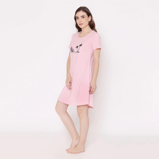 Women Cotton Sleepshirt - Royal pink Royal pink M