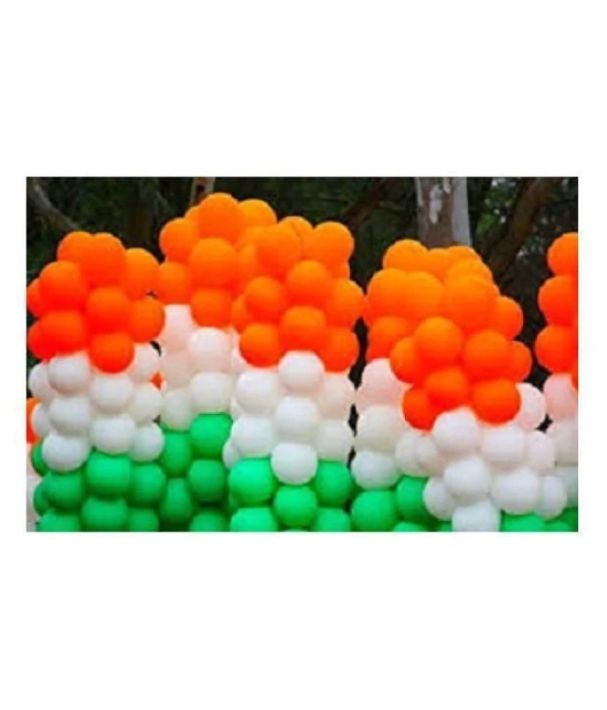 Kiran Enterprises Republic, Independence Day Pack of 50 Tricolour Patriotic Decoration Balloons