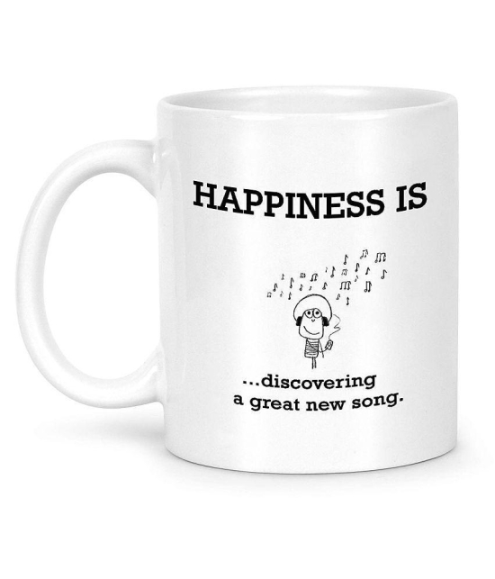 Idream Quote Printed Ceramic Coffee Mug 1 Pcs 330 mL - White