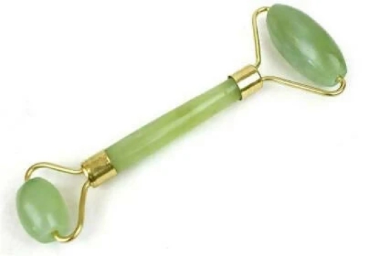 Jade Roller Facial Massager for Anti-Aging & Wrinkle Removal (Green)