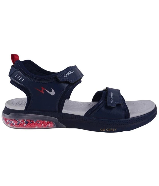 Campus - Navy Mens Floater Sandals - None