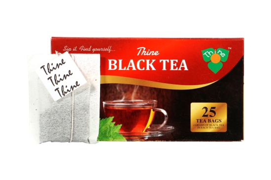 Green & Black tea bags / dip tea bags flavoured & Non flavoured (Assorted 25 bags of 4 pkts)  - Green tea ginger /green tea  lemon +mint/ green tea plain & black tea bag plain