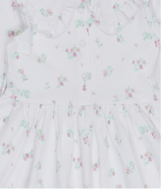 Juscubs - White Cotton Baby Girl Dress ( Pack of 1 ) - None