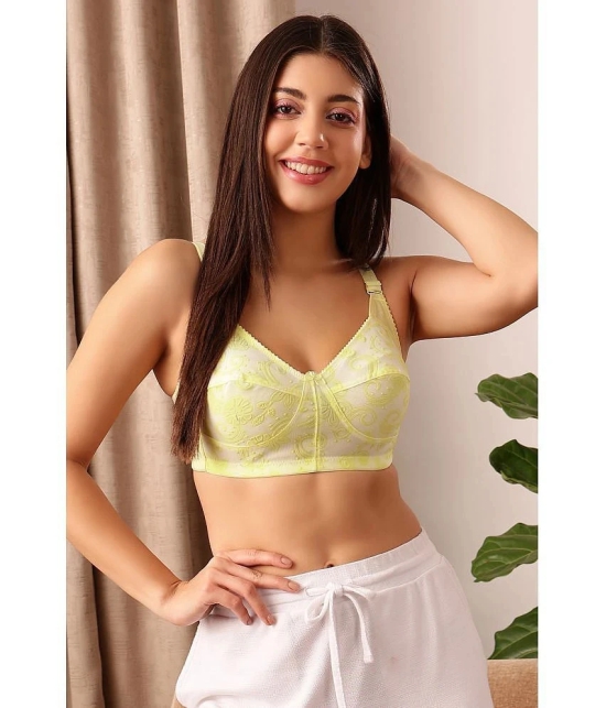 Clovia Yellow Cotton Non Padded Womens Everyday Bra ( Pack of 1 ) - None