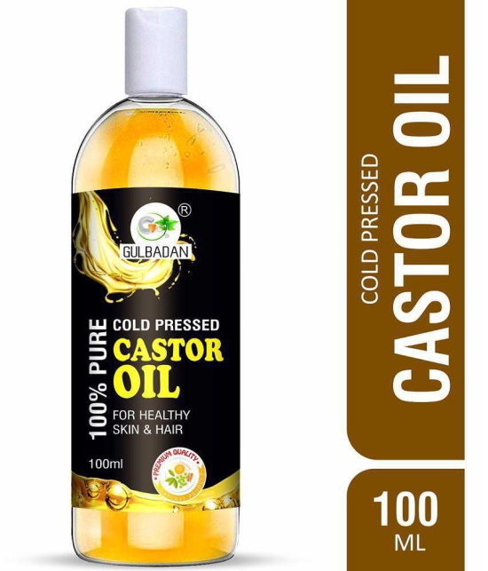 GULBADAN Cold-Pressed 100% Pure Castor Oil 100 mL