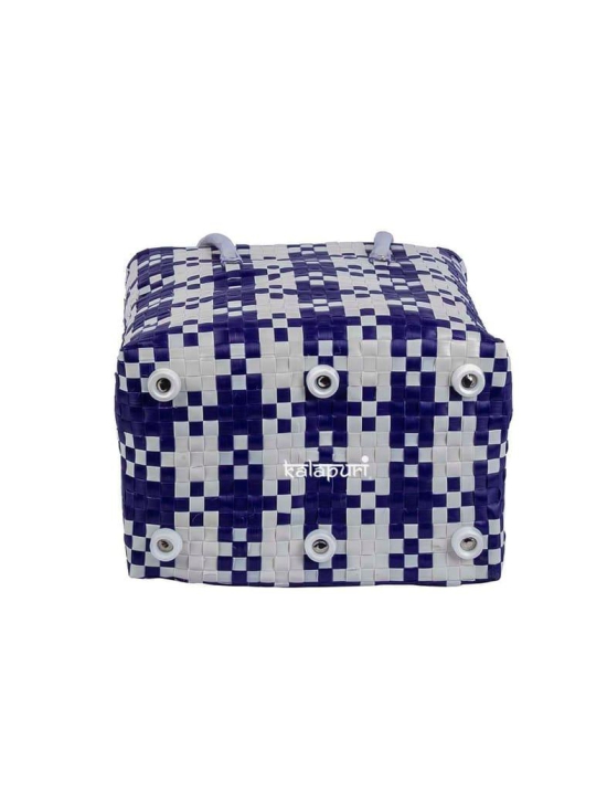 Durable Blue & White Basket