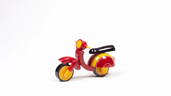 Handmade Wooden Yetikoppaka Toy Vespa Scooter