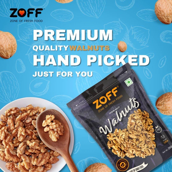 Zoff Walnut Kernels:  | 250g Pack