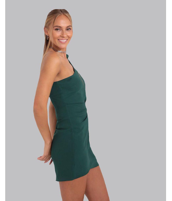 Addyvero - Green Cotton Blend Womens Bodycon Dress ( Pack of 1 ) - None