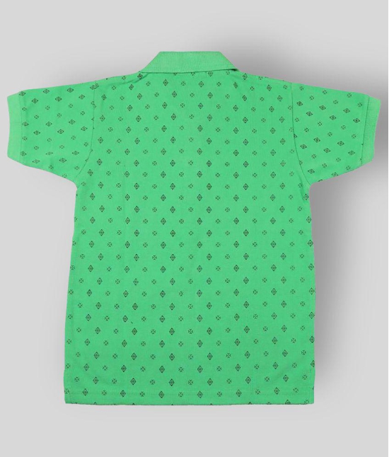 NEUVIN - Green Cotton Boys Polo T-Shirt ( Pack of 1 ) - None