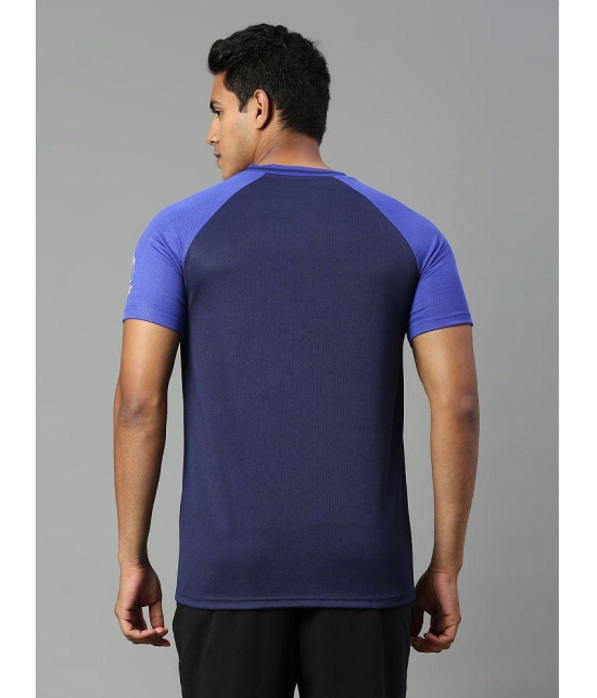 FanCode - Navy Blue Polyester Regular Fit Mens Sports T-Shirt ( Pack of 1 ) - None