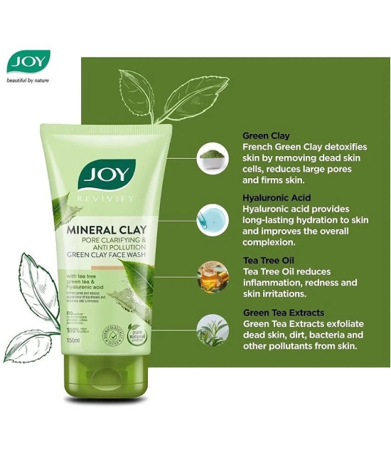 Joy Revivify Mineral Clay Face Wash 150ml, (Pack of 1)