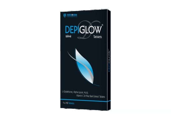 Depiglow tablet : glutathione tablet for skin whitening-30 tablets