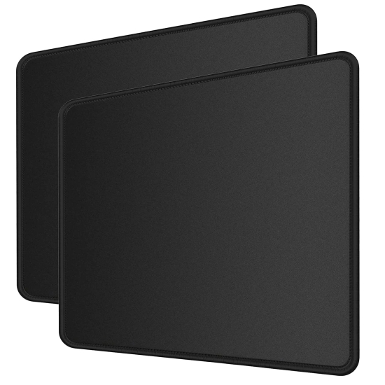 Lapster Quality Assured Non Slippery Rubber Base Mouse Pad (Pack of 2)