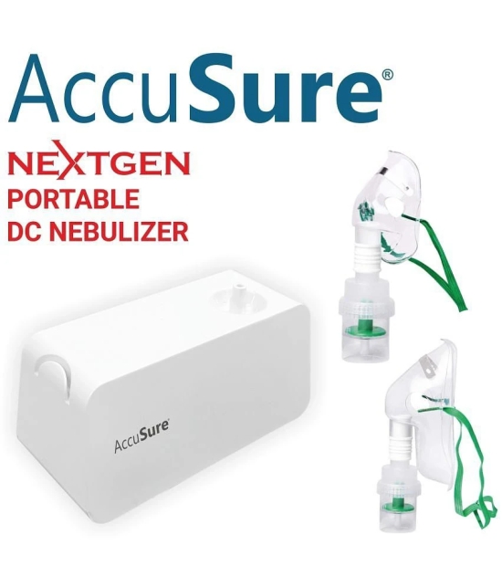 AccuSure DC Compressor Nebulizer Machine With Mouth Piece For Adults & Kids(1 Years Warranty)