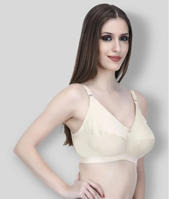 Elina - Beige Cotton Non - Padded Womens Everyday Bra ( Pack of 1 ) - None