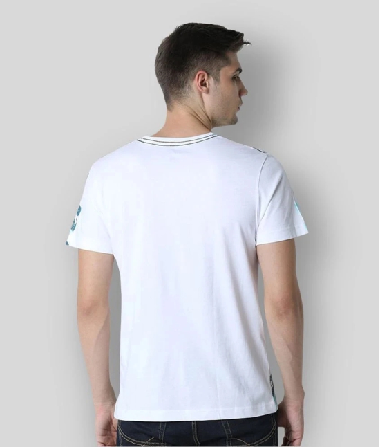 Huetrap - White Cotton Regular Fit Mens T-Shirt ( Pack of 1 ) - None