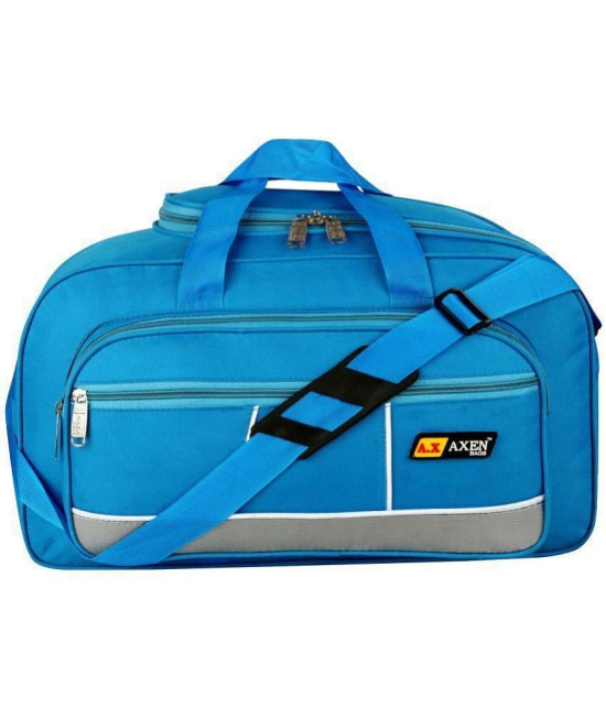 AXEN BAGS - Sky Blue Polyester Duffle Bag - Onesize