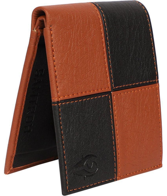 samtroh - PU Tan Men's Regular Wallet ( Pack of 1 ) - Tan