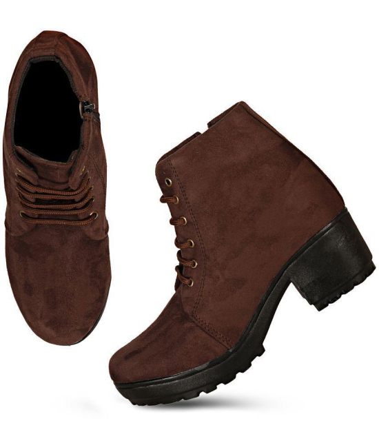 Saheb - Brown Women's Ankle Length Boots - None