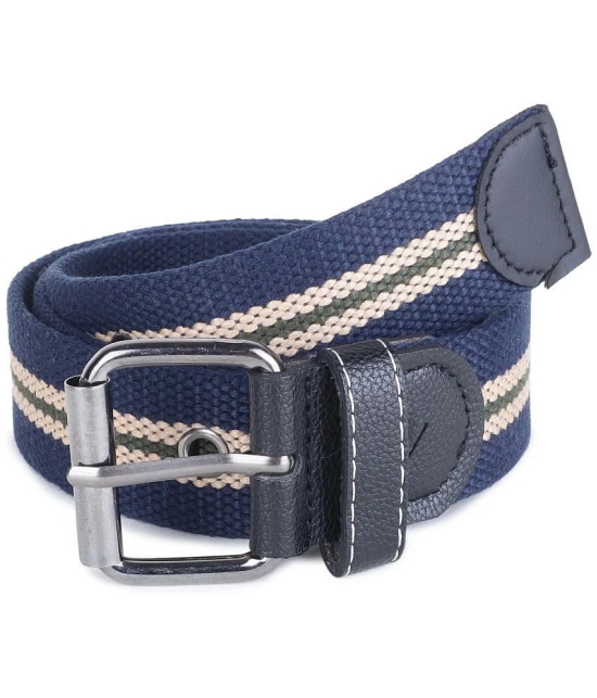 Zacharias - Blue Canvas Mens Casual Belt ( Pack of 1 ) - None