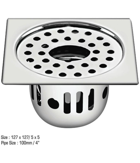 Sanjay Chilly Floor Drain Cockroach Trap/Jali/Grating with Hole Square Gypsy 127mm (5x5)