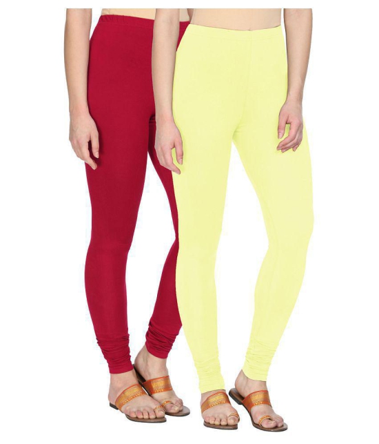 Alena Cotton Lycra Pack of 2 Leggings - XL