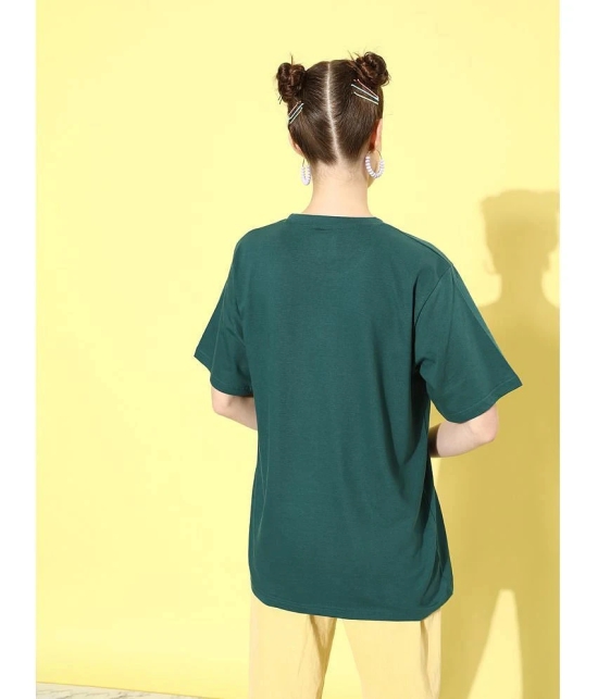 Dillinger - Green Cotton Loose Fit Womens T-Shirt ( Pack of 1 ) - None