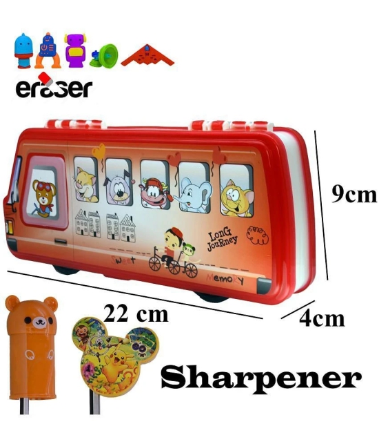 Eraser + Pencil  Sharpeners + Pencil Box Pouch Cases