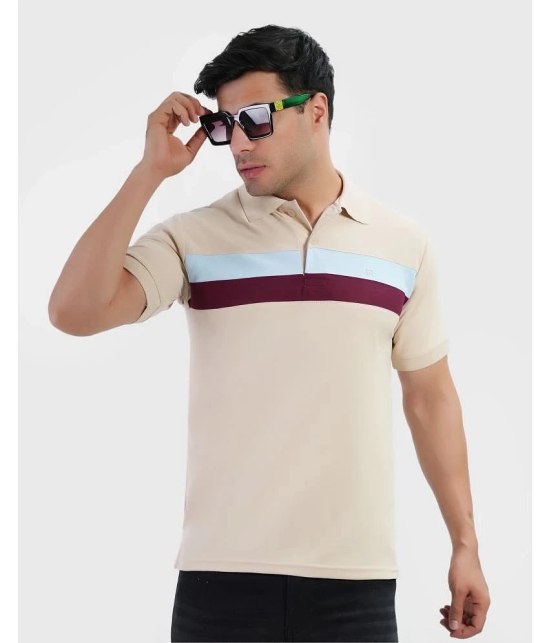 Forbro Beige Cotton Regular Fit Mens Sports Polo T-Shirt ( Pack of 1 ) - None