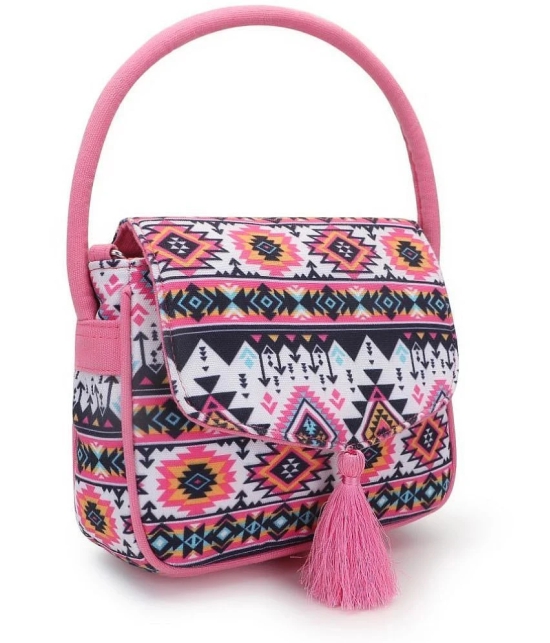 Anekaant - Pink Cotton Sling Bag - Pink