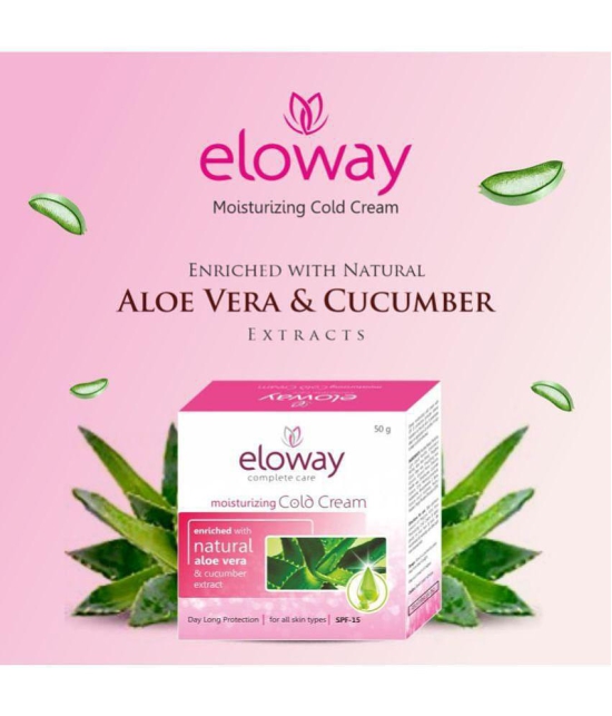 Eloway Moisturizing Cold Cream with SPF-15, 50g Pack of 6