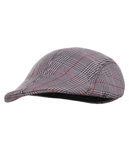 Zacharias Men''s Checkered Golf Cap (I-02) - Gray