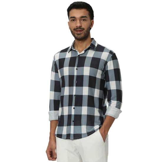 Black Large Check Lightweight Shirt