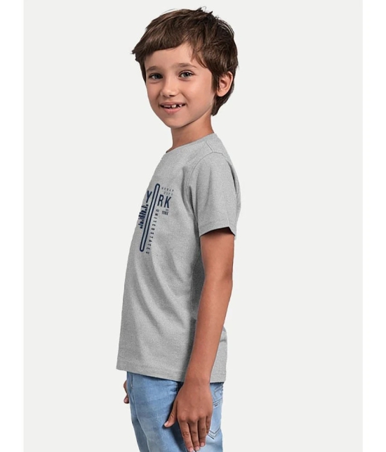 Radprix Grey Cotton Blend Boys T-Shirt ( Pack of 1 ) - None