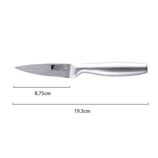 Bergner Argent Stainless Steel Paring Knife with Matt Finish | Silver | 1 Pc