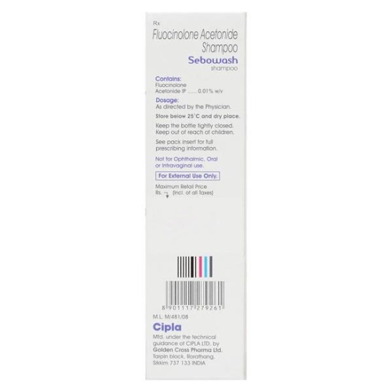 Sebowash Shampoo, 125ml-Pack of 1