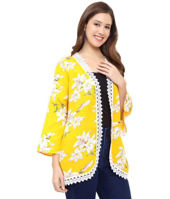 GALWIZ Crepe Shrugs - Yellow Single - None