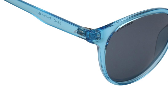 Blue Round Unisex Sunglasses (P469GY10PV)