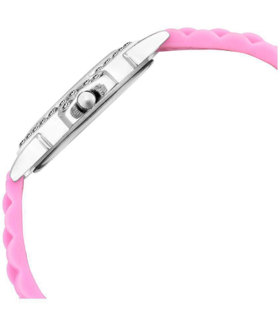 Mikado - Pink Silicon Analog Womens Watch