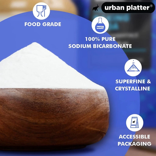 Urban Platter Baking Soda, 250g [Food Grade Sodium Bicarbonate, Perfect for Baking / Cooking / Cleaning, Triple Refined]