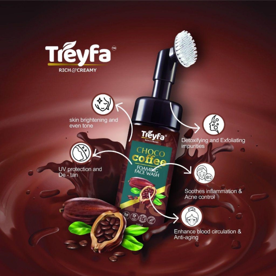 Treyfa Choco coffee foaming face wash