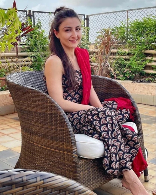 Floret Cotton Sharara Set As Seen on Soha Ali Khan