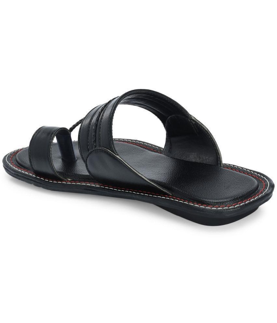 Leeport Black Mens Daily Slipper - None