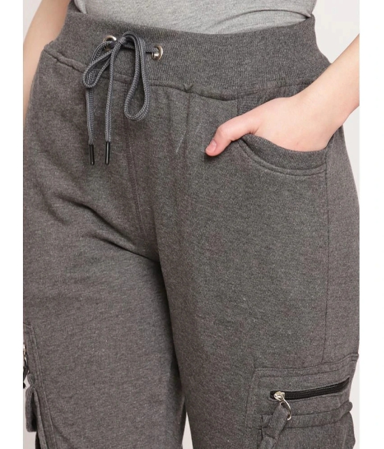 Uzarus - Grey Cotton Womens Yoga Joggers ( Pack of 1 ) - None