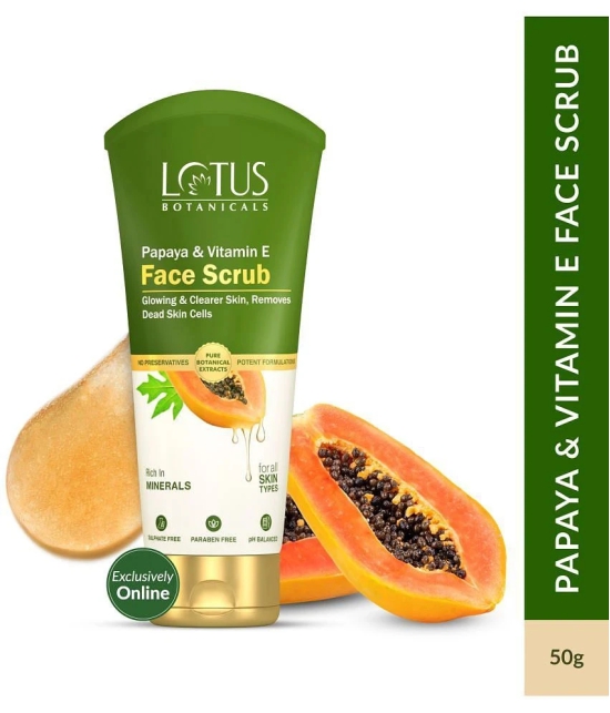 Lotus Botanicals Papaya & Vitamin E Face Scrub 100g