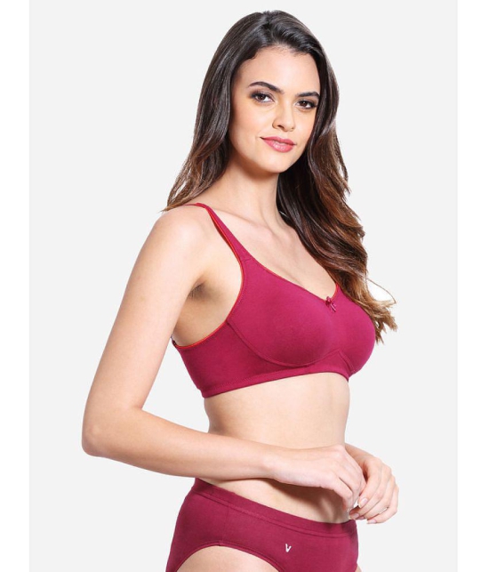 VStar - Red Cotton Blend Non Padded Women's Everyday Bra ( Pack of 1 ) - None